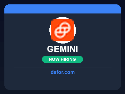 Gemini Remote Software Engineering Intern (Fall 2026) Job